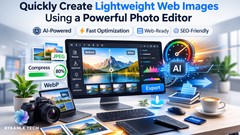 Quickly Create Lightweight Web Images Using a Powerful Photo Editor